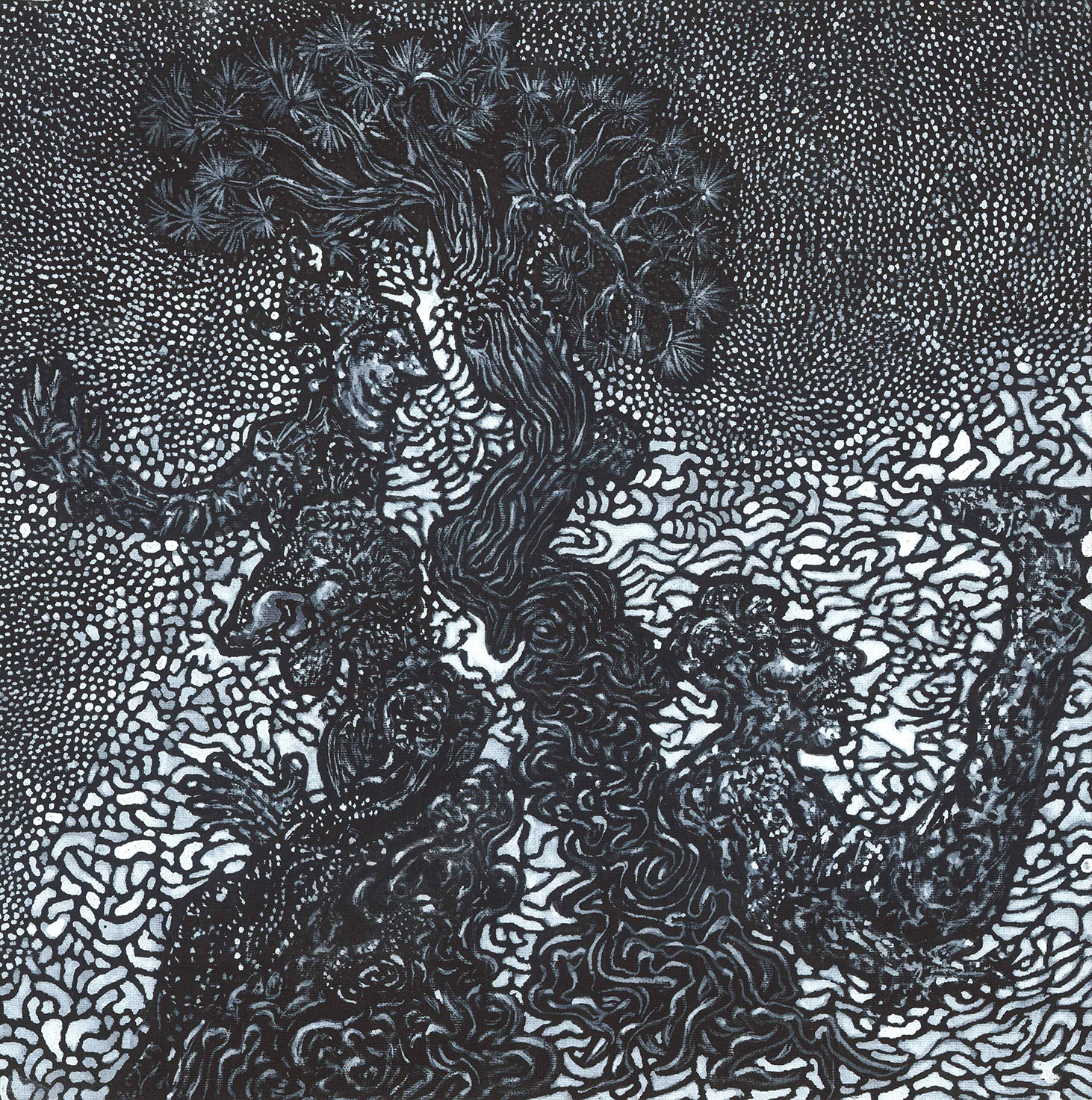 full fathom five 25x25 cm acrylic on canvas 2015